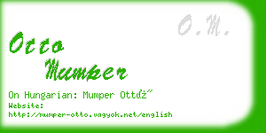 otto mumper business card